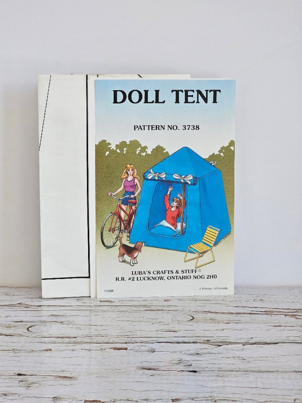 Vintage Fashion Doll Tent, Uncut Pattern, Luba's Crafts And Stuff Play Tent